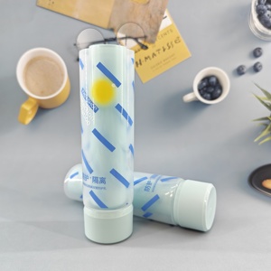 Tube cosmétique double paroi en plastique sur mesure pour crèmes mixtes, soins de la peau et coloration capillaire - Product Image 5