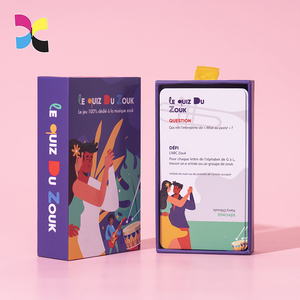 Fabricant professionnel Impression de cartes de jeux de questions personnalisées avec boîte <span class=keywords><strong>à</strong></span> tiroir rigide <span class=keywords><strong>pour</strong></span> adultes - Product Image 1