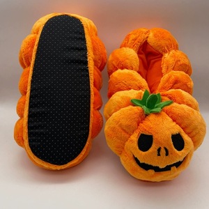 Femme Femme Femme Dames Hommes Hommes Doux Velours Citrouille Halloween Intérieur Maison Jouet en peluche antidérapant Chaussons Bottes Booties - Product Image 4