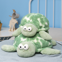 Poupées tortue en coton doux Kawaii, jouet de couchage lesté en peluche animale pour fêtes d'anniversaire à la mode