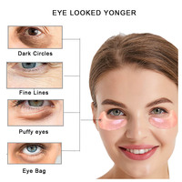 Patchs pour les yeux en gel de matcha et d'aloe vera bio, jetables, de marque privée coréenne, pour les cernes