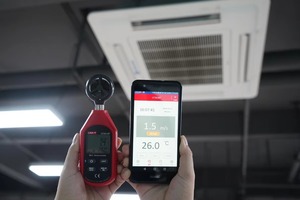 Mini anémomètre UNI-T UT363-BT, thermomètre, mesure par transfert, écran LCD - Product Image 5