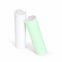 Flacon pompe airless en PP monomère pour lotion, emballage cosmétique cylindrique, sérigraphie personnalisée, logo OEM, nettoyant visage