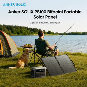 Panel Solar Portátil Anker SOLIX PS100 Bifacial de 100W, Resistente al Agua IP68, Plegable, Ultraligero, Cargador Tipo N con XT60 - Product Image 4