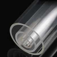 Tube acrylique transparent de grand diamètre 100 mm 500 mm 1000 mm, tuyau en plastique acrylique transparent personnalisé