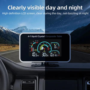 3 in 1 <b>Car</b> Digital Gauge LCD Oil Pressure Voltmeter Water Temp Meter with 1/8 NPT 10mm <b>Sensor</b> 8 in Length Made in China - Product Image 4