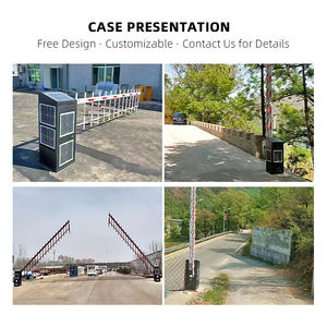 Sıcak satış gömülü GÜNEŞ PANELI yeni enerji şarj edilebilir pil olmayan yay mekanizması kontrol sistemi araç park bariyer kapı - Product Image 4