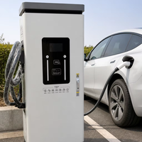 Stasiun Pengisian Cepat DC 14-160KW untuk Kendaraan Listrik - Antarmuka GB/CCS1/CCS2 Baru Perlindungan IP54 Warna Putih