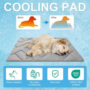 Hot Selling Sommer Anti-Hitze-Kühlung Hund Katze <span class=keywords><strong>Cool</strong></span> <span class=keywords><strong>Mat</strong></span> Solid Pattern Sommer Haustier Eis Artefakt Schlaf matte - Product Image 3