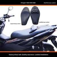 FOMOKER Coussin de Selle Universel Personnalisé pour Moto, Ensemble Complet ZONTES 150D 350D 368D, Mousse Haute Résilience de Remplacement, Qualité Usine