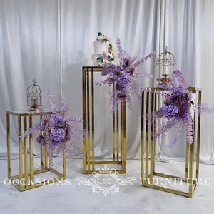 2022 New Style Golden Wedding stand 3 pezzi un Set