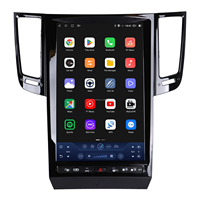 Navegación Android con pantalla vertical de 14.5 pulgadas y resolución 2.5K para Infiniti FX35 FX37 FX45 FX50 QX70 2007-2013, unidad principal con CarPlay y GPS.