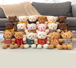 Großhandel 25cm/30cm Teddybär Plüschtiere in Lebensgröße Gefülltes weiches Tier Mit Liebes puppen Für Kinder Baby Kinder Ich liebe dich Geschenk