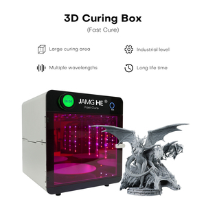 Boîte de post-polymérisation pour imprimante <span class=keywords><strong>3D</strong></span>, four UV LED pour modèles d'<span class=keywords><strong>impression</strong></span> <span class=keywords><strong>3D</strong></span> rotatif puissant et automatique 365nm 385nm 405nm - Product Image 5