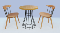 Tables et chaises de restaurant de restauration rapide moderne