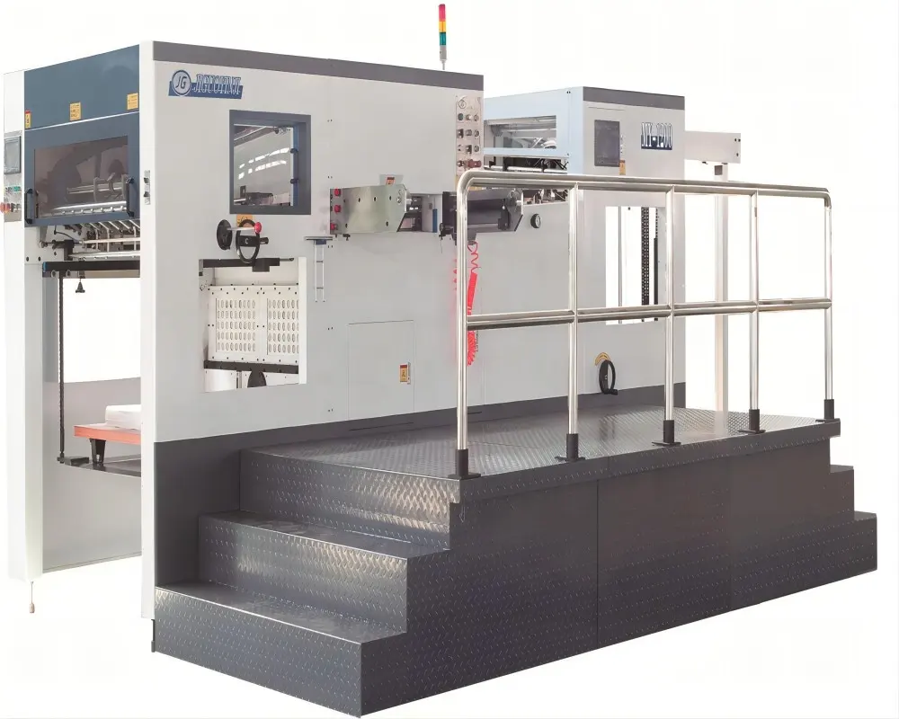 MY-1200E Automatic Die Cutting and Creasing Machine Max.paper size 1200*780mm Max.pressure 320 Tons