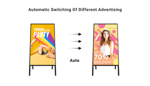 Reproductor multimedia plegable de <span class=keywords><strong>32</strong></span> pulgadas, pantalla de anuncios de señalización Digital, tienda minorista, soporte de suelo de marketing, quiosco LCD - Product Image 3