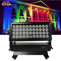 Projecteur mural LED RGBW+UV IP65 à succès, contrôle DMX512, Ra90 CRI, E27, en aluminium, dimmable, finition noire