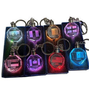 USA Drapeau Pendentif Porte-clés Personnalisé Canada EAU France Italie Mexique Drapeau National Porte-clés pour Porte-clés d'entreprise - Product Image 1