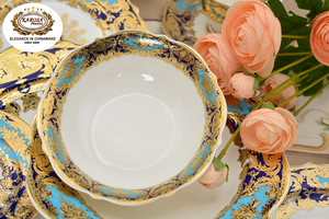 Juego de Vajilla de Porcelana China Karosa de 98 Piezas con Decoración Dorada, Platos para Bodas y Festivales, Modelo K5081-e9 - Product Image 5