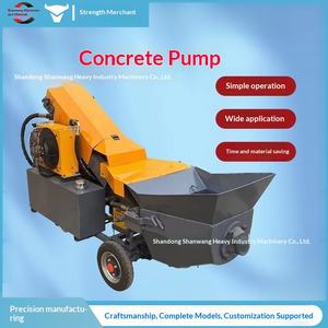 Bomba de Hormigón para Piedra Fina, Bomba para Columnas Estructurales Secundarias, Máquina de Carga Hidráulica, Bomba de Vertido de Mortero de Partículas Grandes, Bomba de Suelo - Product Image 1