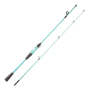 1.8m 2.1m Fiberglass Spinning Fishing Rod Combo Fishing Rods And Reel Combo Full Kit