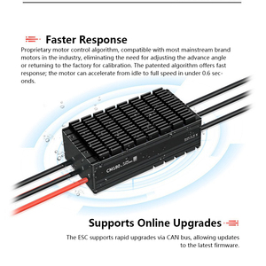 Contrôleur de vitesse électronique haut de gamme UF100 48-96S 100A ESC 1050us-1940us avec prise en charge BEC CAN IPX4 pour drones agricoles - Product Image 4