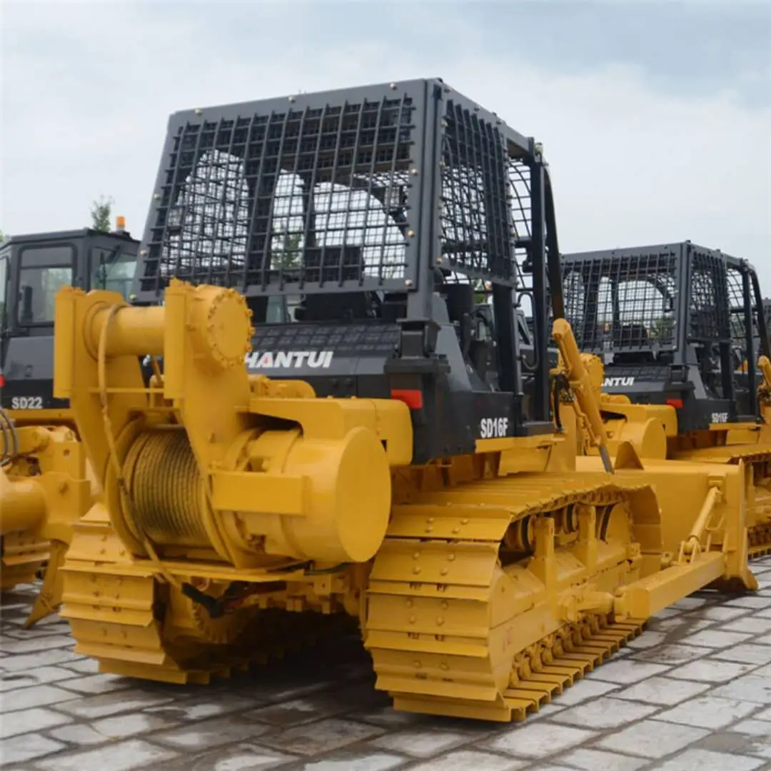 จีนแบรนด์ Shantui Crawler Bulldozer 160hp มาตรฐาน Dozer SD16สำหรับตลาดแอฟริกาขาย