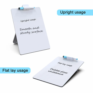 2023 Small Glass <strong>Dry</strong> Erase Board Desktop Tabletop Easel Whiteboard With Stand Desk Board <strong>Buddy</strong> for Artist Teacher and Student - Product Image 5