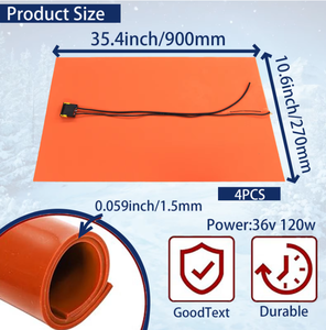 Couverture chauffante en caoutchouc de silicone écologique 48V 150W pour la flexion latérale de la guitare avec pompe à moteur et contrôleur de température PLC - Product Image 5