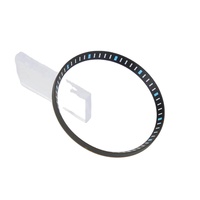 Montre classique SKX007 noire avec index et lunette de couleur or rouge, jaune, bleu, orange