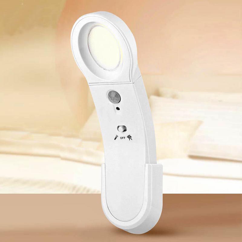 Ночник с поворотом на 360 градусов под шкаф, лампа с перезаряжаемым от USB датчиком движения PIR, 3 Вт, монолитный блок светодиодов