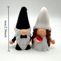 Meilleures ventes transfrontalières FUSEJOY PLA Figurines de nains miniatures imprimées en 3D, poupées, décorations de Noël fantastiques, ornements, projets DIY pour