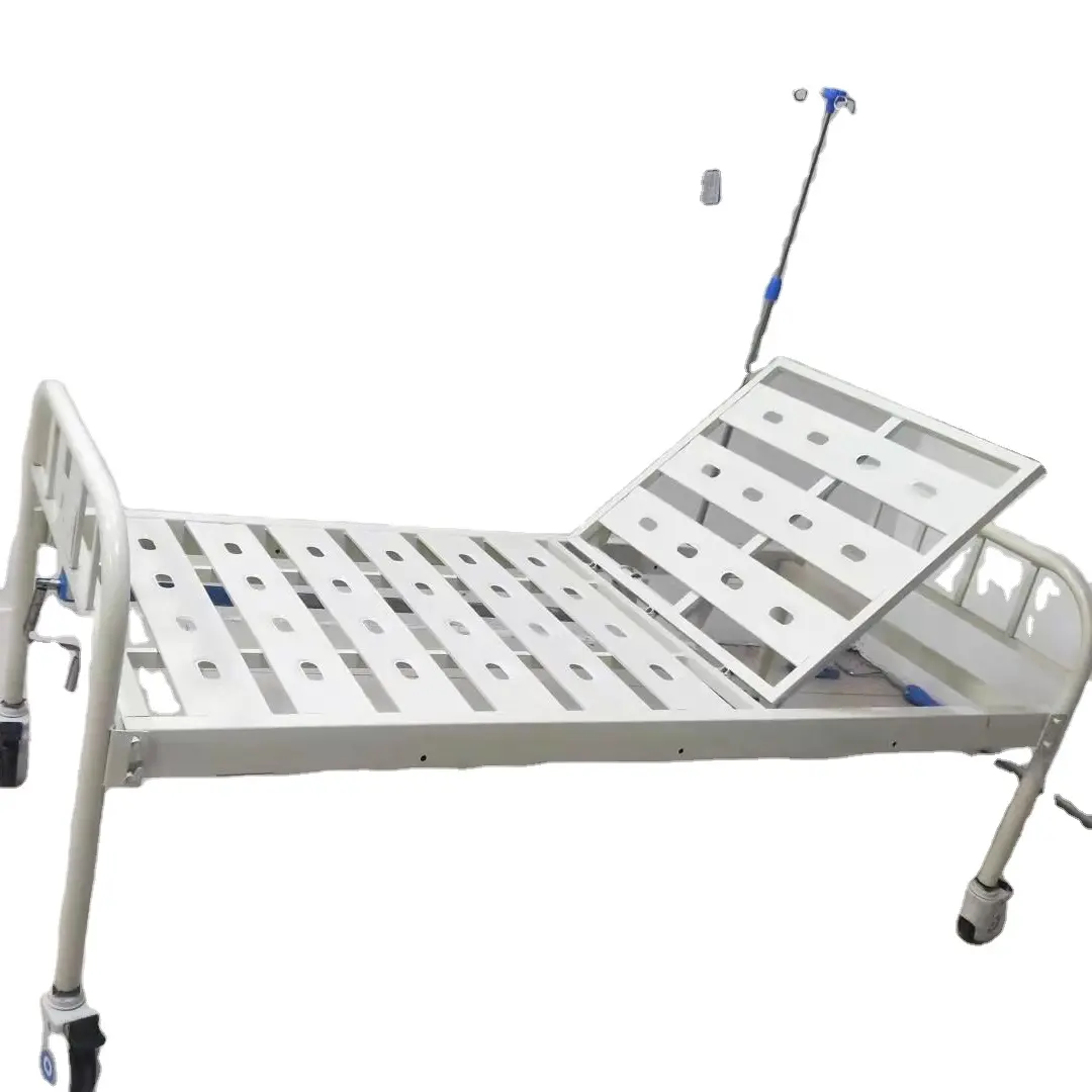 Cama de hospital para pacientes discapacitados, cama manual de una función, precio barato