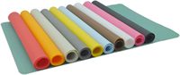 Set de table en silicone alimentaire réutilisable, design personnalisé, imprimé, tendance, antidérapant, lavable, résistant aux taches d'huile, pour restaurant