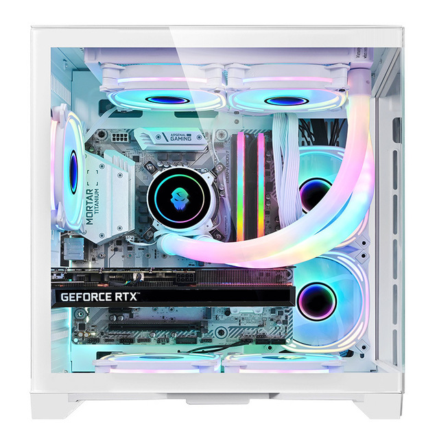 2024 NEW Design Factory Gaming Computer Case MATX HD USB3.0 Tempered Glass Computer Case & Towers Server Chassis