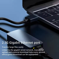 2.5G Ethernet ke USB Adapter USB 3.0 Gigabit LAN Dongle, jaringan kabel untuk USB konverter, TERBARU Internet rj45 untuk USB adaptor
