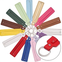 Porte-monnaie en cuir avec porte-clés 8 mm, petit porte-breloques pour ceinture, idéal pour la création de bijoux, cadeau pour femmes et enfants
