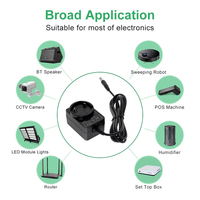 Adaptateur secteur AC DC 5V 6V 9V 12V 15V 24V 1A 1.5A 2.5A 3A 4A, adaptateur de prise interchangeable 12V 2A 24W avec certifications UL FCC CE GS UKCA SAA