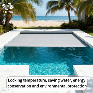 Couverture de <span class=keywords><strong>piscine</strong></span> automatique, <span class=keywords><strong>protection</strong></span> intelligente contre les pannes de courant, technologie de lamelles de troisième génération, résistante à l'humidité, résistante aux fissures - Product Image 4