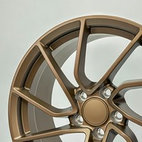 Rines Ligeros de Aleación Forjada en Bronce Satinado de 18, 19 y 20 Pulgadas, 5x112, 5x114.3, 5x120 para Autos de Pasajeros, Compatibles con Tesla Model 3 Y