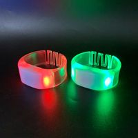 Bracelet à LED de fête avec logo personnalisé Bracelets à LED avec contrôle DMX Bracelets à LED télécommandés pour concerts et événements