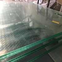 Choix de Taobao FH001 Vente directe d'usine Carreaux de sol en verre antidérapants de 10 mm disponibles en verre trempé laminé double couche