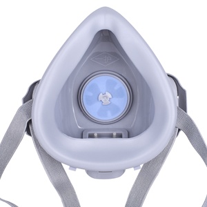 Masker <span class=keywords><strong>Respirator</strong></span> silikon tahan Gas KN95, dapat digunakan kembali ukuran dapat diatur dengan Filter yang dapat diganti untuk perlindungan debu industri - Product Image 6