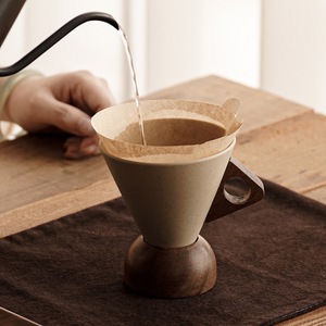 <span class=keywords><strong>Taza</strong></span> de Café Cónica de Cerámica con Base de Madera, 180ml/250ml (6oz/8.5oz), con Logotipo Personalizado <span class=keywords><strong>al</strong></span> por Mayor, <span class=keywords><strong>para</strong></span> Cafeterías y Boutiques - Product Image 3