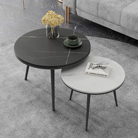 Certifications de qualité, table basse minimaliste empilable ronde de style nordique moderne, bon marché, pour les petits espaces, salon