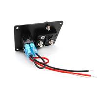 Panel de disyuntor de montaje en superficie de encendido y apagado con interruptor basculante LED rojo A para Boa