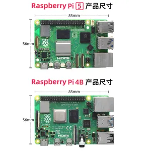 Raspberry Pi5 generasi Suite 4g 8g papan pengembangan Cortex-A76 lengan 5b Visual python rangkaian pemrograman Pi5 papan pengembangan