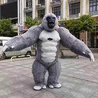 Costume de mascotte de gorille géant gonflable en gros pour adultes