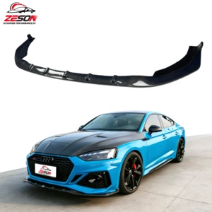 Parachoques Delanteros de Fibra de Carbono, Alerón de Labio de Parachoques Delantero Estilo <span class=keywords><strong>KB</strong></span> para Audi RS5 B9.5 2021-2024, Accesorios para Automóviles - Product Image 1